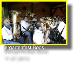Biergartenfest Boos  11.07.2013